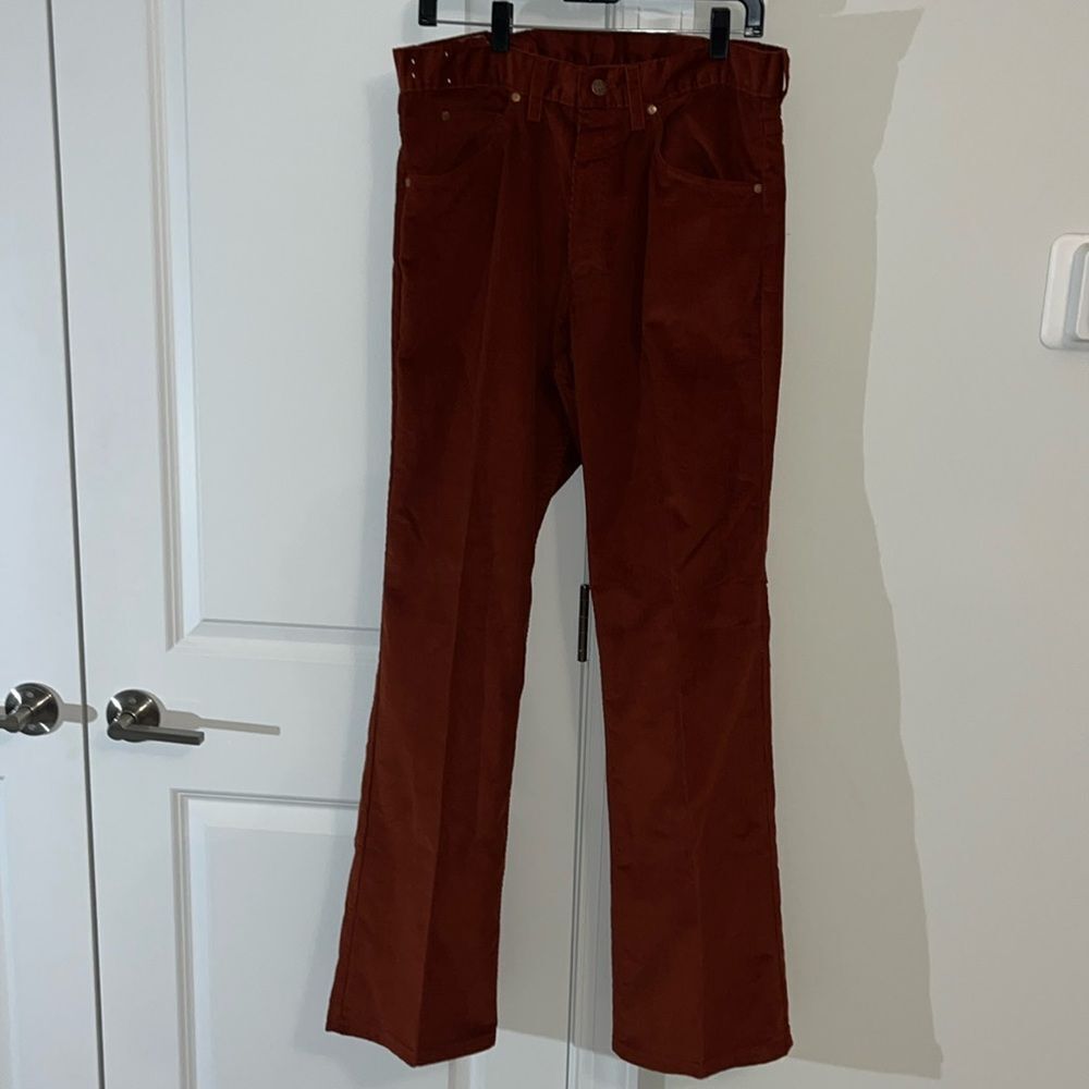 Vintage SEARS ROEBUCKS Men's Corduroy 5 Picket Workwear Utility Retro Pants 33